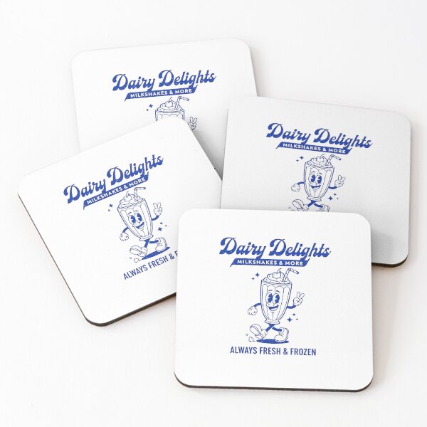 Item preview, Dairy Delights Retro Milkshake Mascot Diner Design designed and sold by HoopeStylee.