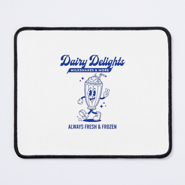 Item preview, Dairy Delights Retro Milkshake Mascot Diner Design designed and sold by HoopeStylee.