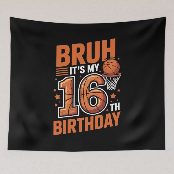 Item preview, Bruh It's My 16th Birthday Basketball 16 Year Old Boy Bday  designed and sold by THagBlue.