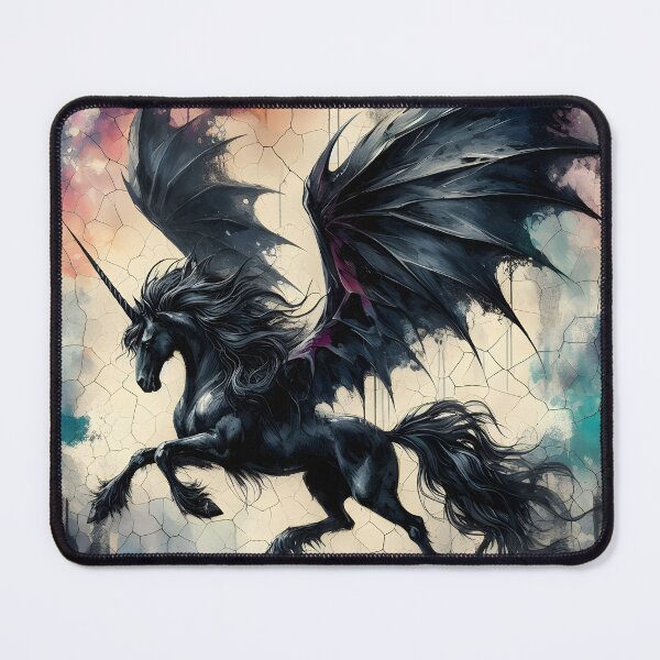 Item preview, Black Alicorn, Ai Generated Art designed and sold by ACC .