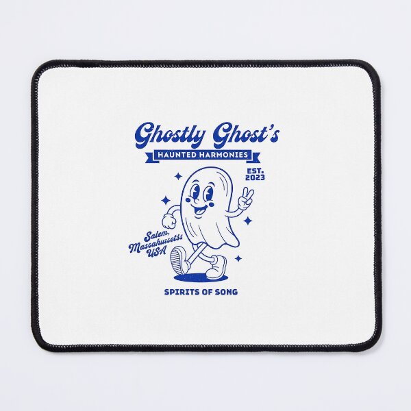 Item preview, Ghostly Ghost's Haunted Harmonies Retro Mascot Design designed and sold by HoopeStylee.