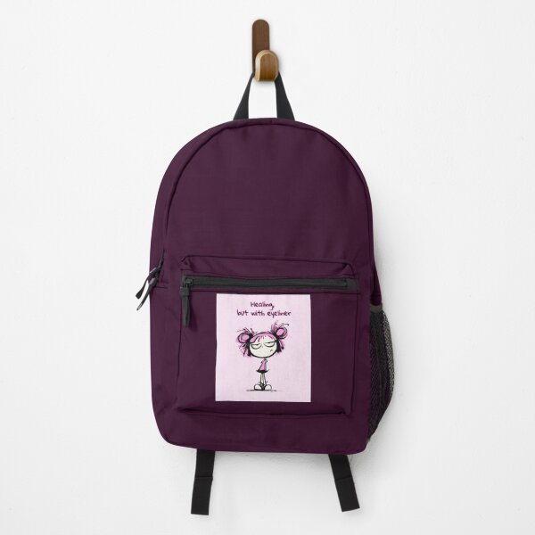 Item preview, healing, but with eyeliner, a pink funny artwork designed and sold by silent-violin.