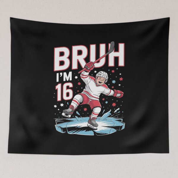 Item preview, Bruh It's My 16th Birthday Boy Ice Hockey 16 Years Old  designed and sold by THagBlue.