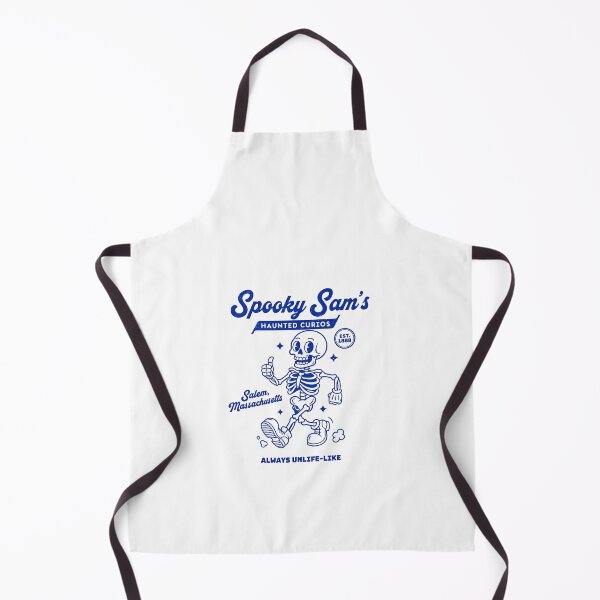 Item preview, Spooky Sam's Haunted Curios Retro Skeleton Mascot designed and sold by HoopeStylee.