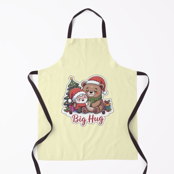 Item preview, Christmas Gnomes Sticker Big Hug Gnome & Bear Cute Holiday Art designed and sold by Nuist25.