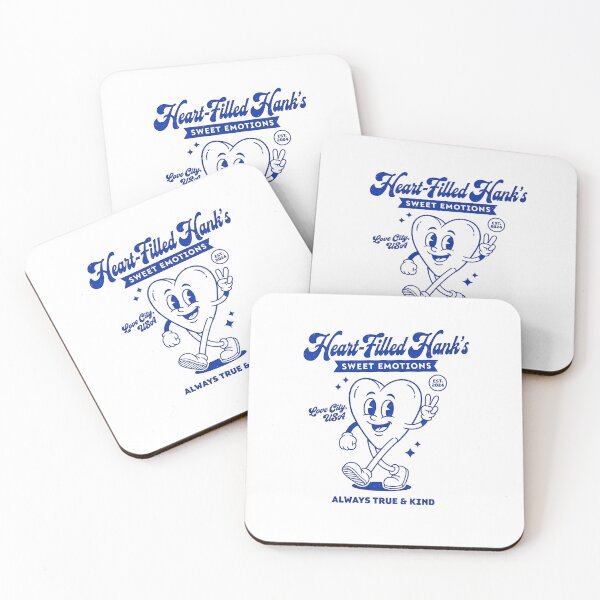 Item preview, Heart-Filled Hank's Sweet Emotions Retro Mascot Design designed and sold by HoopeStylee.