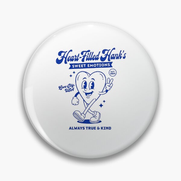 Item preview, Heart-Filled Hank's Sweet Emotions Retro Mascot Design designed and sold by HoopeStylee.