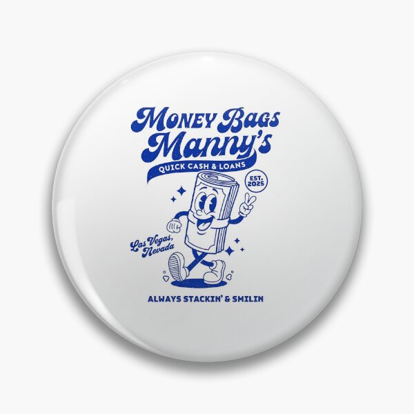 Artikelvorschau, Geldsäcke Manny Retro Cash Stack Maskottchen Design entworfen und verkauft von HoopeStylee.
