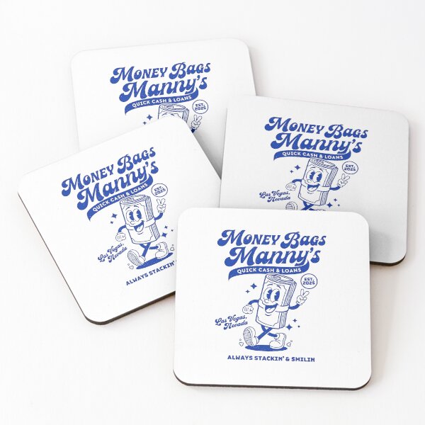 Item preview, Money Bags Manny Retro Cash Stack Mascot Design designed and sold by HoopeStylee.