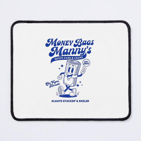 Item preview, Money Bags Manny Retro Cash Stack Mascot Design designed and sold by HoopeStylee.