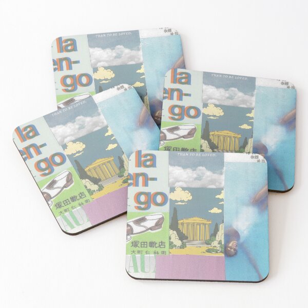 Item preview, Collage with Swimmer and Temple – Dreamlike Mixed Paper Composition designed and sold by soupbreakfast.