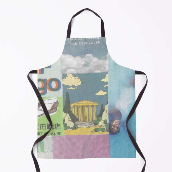 Item preview, Collage with Swimmer and Temple – Dreamlike Mixed Paper Composition designed and sold by soupbreakfast.