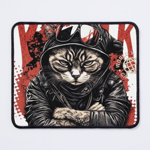 Item preview, Angry Cat - Minimalist Design designed and sold by Dark Stitches.