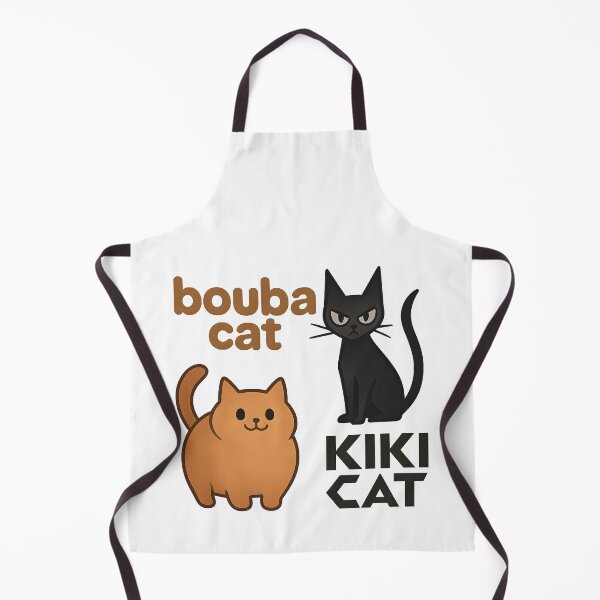 Item preview, Bouba Cat vs Kiki Cat — The Shape of Meow designed and sold by Nerd Romance Café.