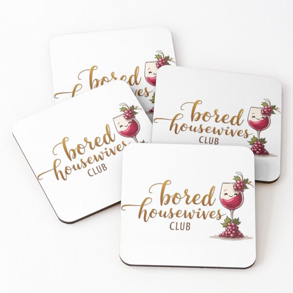 Item preview, bored housewives club,cute glass of red wine designed and sold by nicnacc.