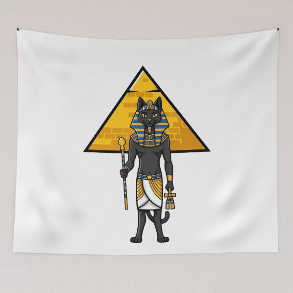Item preview, Egyptian Cat God Pharaoh Bastet Pyramid designed and sold by k3rstman1.