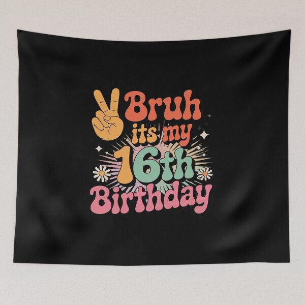 Item preview, Bruh Its My 16th Birthday Kids Boy 16 years Old Birthday  designed and sold by BeetleMalon.