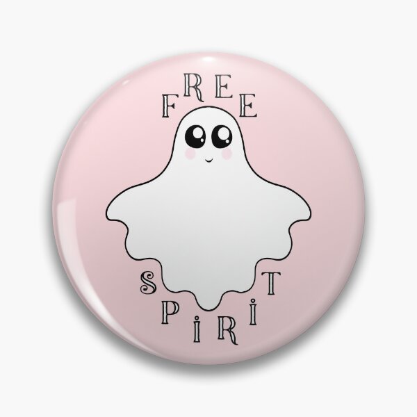 Item preview, Cute Kawaii Free Spirit - Adorable Halloween Ghost Pun designed and sold by velvetearth.