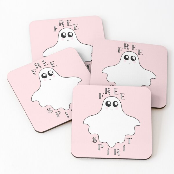 Item preview, Cute Kawaii Free Spirit - Adorable Halloween Ghost Pun designed and sold by velvetearth.