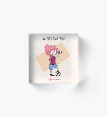 2018 World Cup - France flag Acrylic Block
