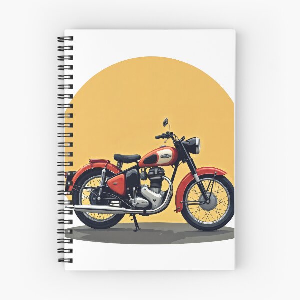 Item preview, Retro Thunder: Classic Motorcycle Against a Sunset Blaze designed and sold by ForeverPrintsOK.