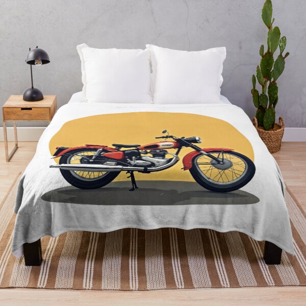 Item preview, Retro Thunder: Classic Motorcycle Against a Sunset Blaze designed and sold by ForeverPrintsOK.