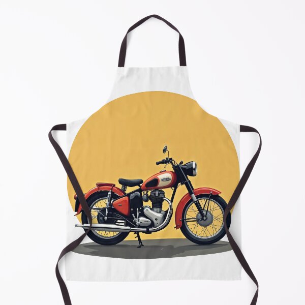 Item preview, Retro Thunder: Classic Motorcycle Against a Sunset Blaze designed and sold by ForeverPrintsOK.