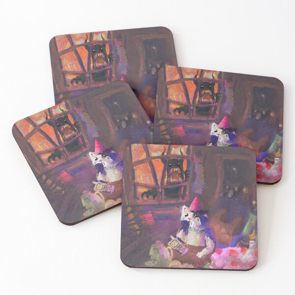 Item preview, Kitten was sad thinking that no one would come to his birthday party. designed and sold by guilhernunes.