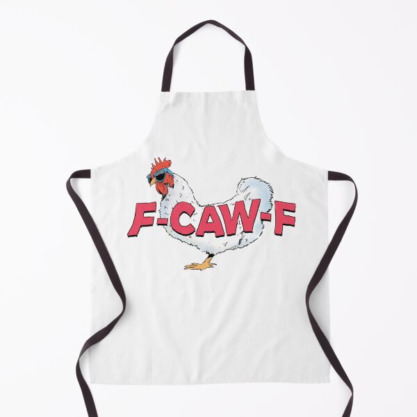 Item preview, F-CAW-F comic chicken with glasses fun pun rooster attitude designed and sold by aComicWizard.