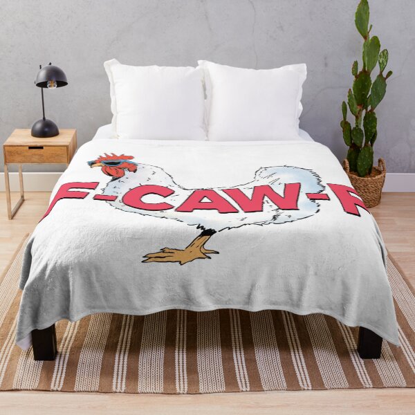 Item preview, F-CAW-F comic chicken with glasses fun pun rooster attitude designed and sold by aComicWizard.