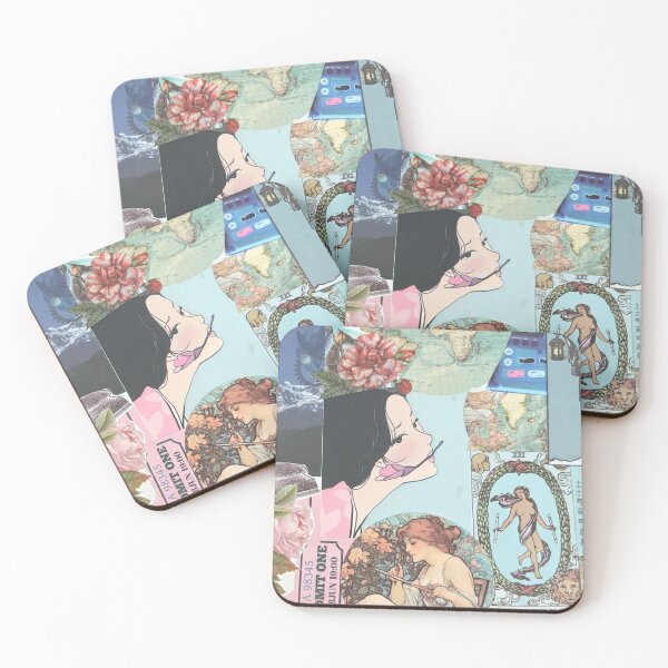 Item preview, Collage with Map and Tarot – Vintage Travel and Symbolist Imagery designed and sold by soupbreakfast.