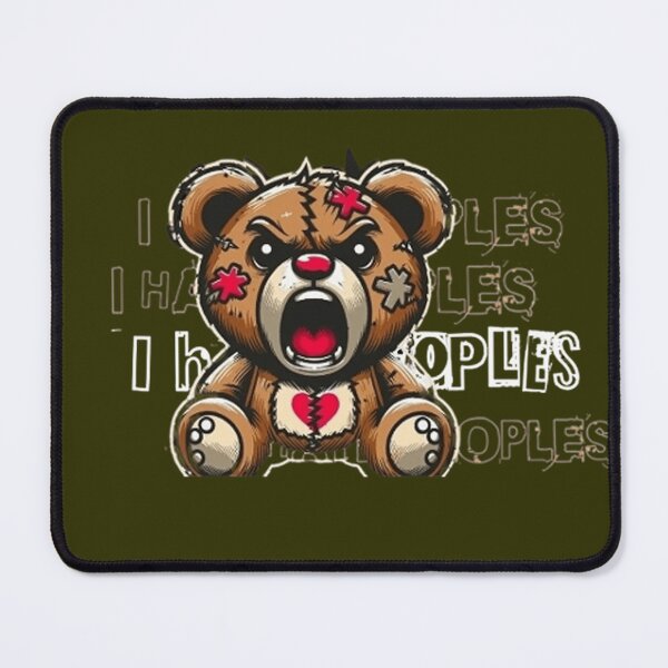 Item preview, Teddy Hate Peoples - Minimalist Design designed and sold by Dark Stitches.