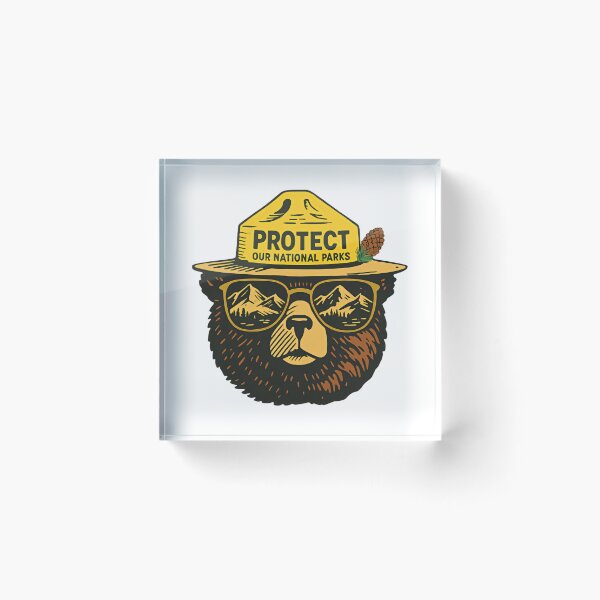 Item preview, Protect our national parks bear resist save the environment public lands Anti Trump 86 47 green trees designed and sold by HumansStuck12.