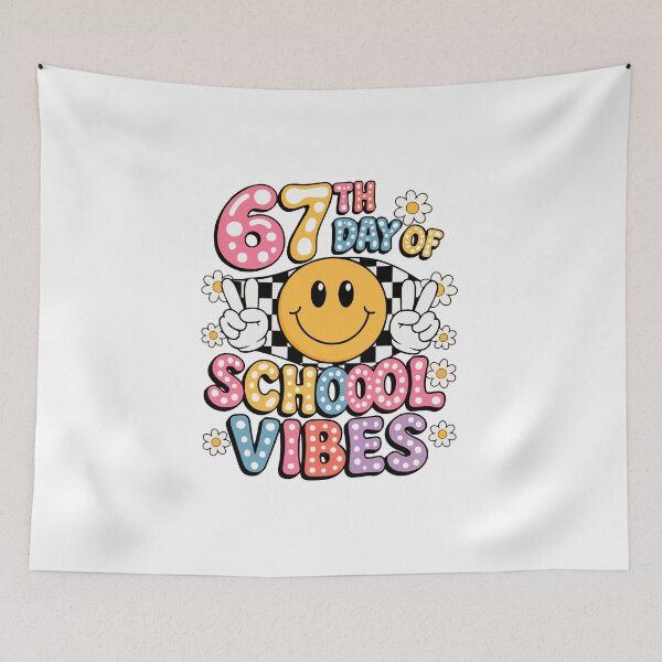 Item preview, 67 Days of School Meme | Funny Classroom Smile Face Design designed and sold by BrookePage271.