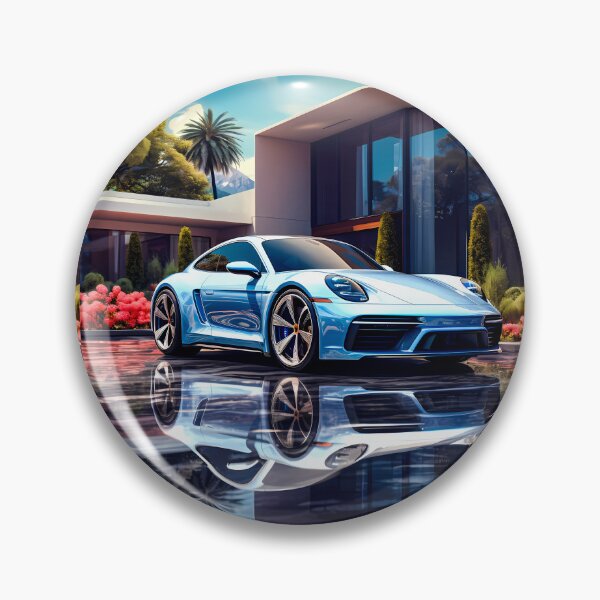 Item preview, Elegant Sports Coupe Parked By Modern Villa And Palms designed and sold by RevUpDesign.
