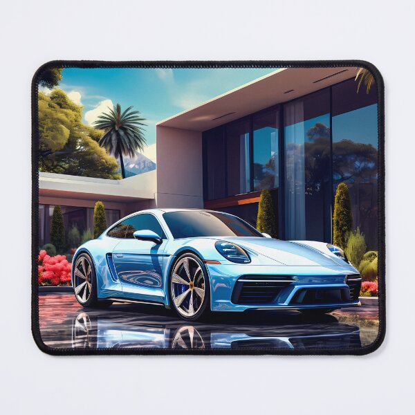 Item preview, Elegant Sports Coupe Parked By Modern Villa And Palms designed and sold by RevUpDesign.