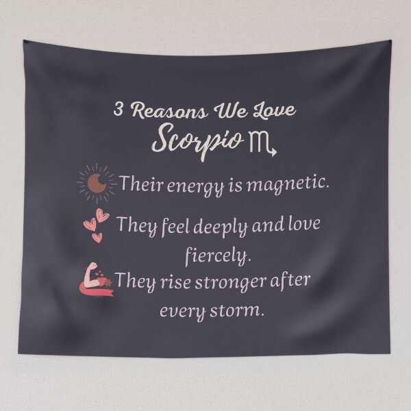 Item preview, 3 Reasons We Love Scorpio | Magnetic & Fierce Zodiac Energy designed and sold by RoraLily.