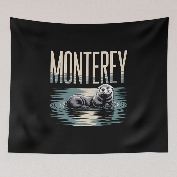 Item preview, Sea Otter Monterey - This design is created for ocean lovers, sea otter fans, and everyone who feels connected to the calm and joyful spirit of Monterey Bay. designed and sold by ZyziowskyArt.