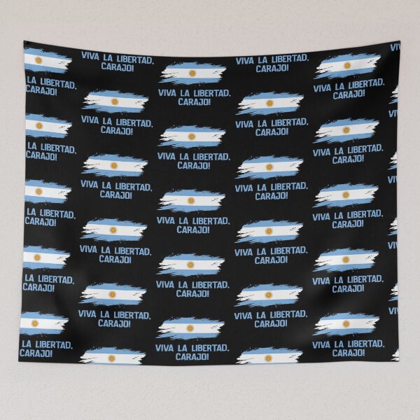 Item preview, Viva la Libertad, carajo! Argentina Flag designed and sold by Happie Kids.