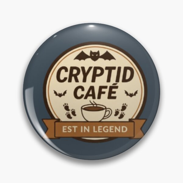 Item preview, Cryptid Café Logo - Established in Legend designed and sold by Blaze & Trail Creative.