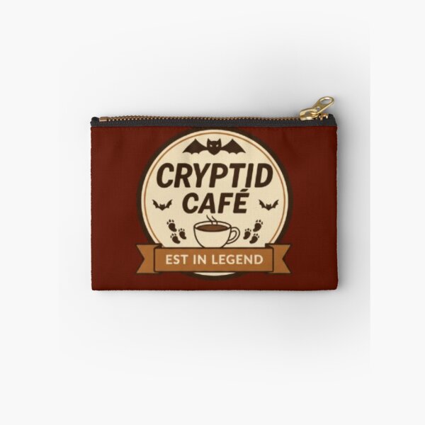 Item preview, Cryptid Café Logo - Established in Legend designed and sold by Blaze & Trail Creative.