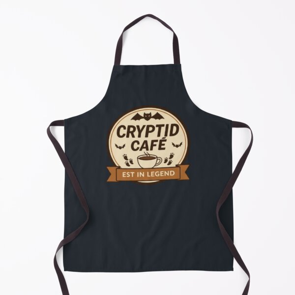 Item preview, Cryptid Café Logo - Established in Legend designed and sold by Blaze & Trail Creative.