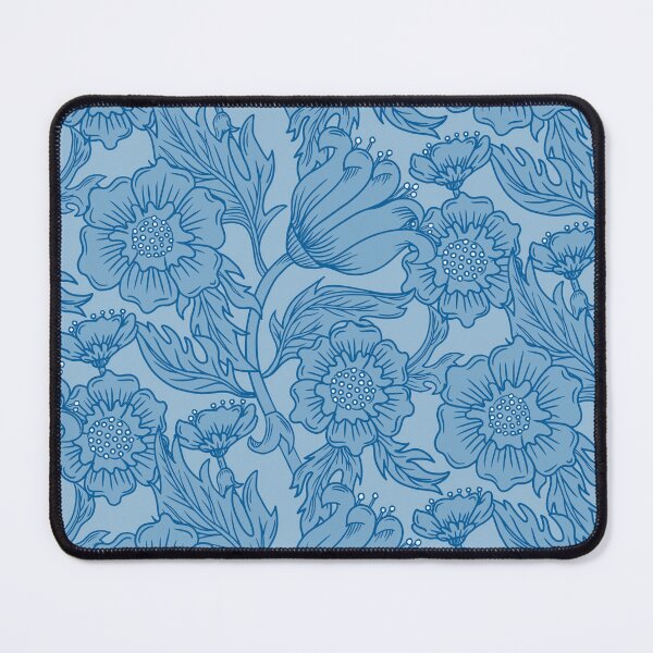 Item preview, Blue Floral Flourish designed and sold by latheandquill.