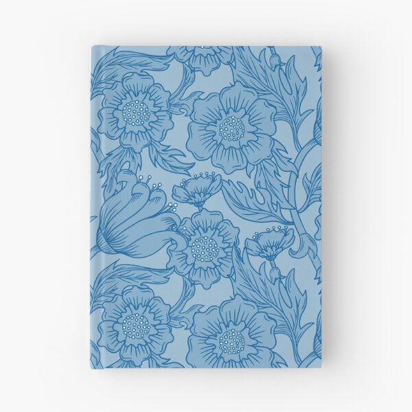 Item preview, Blue Floral Flourish designed and sold by latheandquill.
