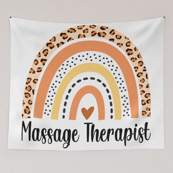 Item preview, Massage Therapist Leopard Rainbow Design designed and sold by AriellesDesigns.
