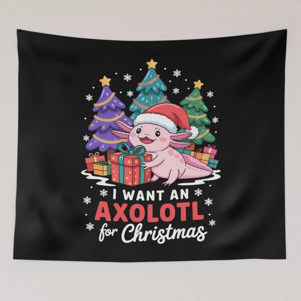 Item preview, Axolotl Christmas  Xmas designed and sold by Sea4Adventures.