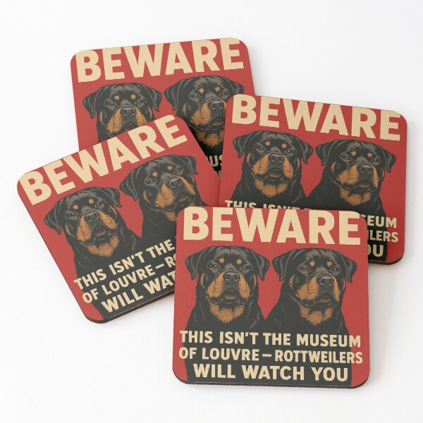 Item preview, This isn’t the Museum of Louvre — Rottweilers will watch you designed and sold by 123ks.