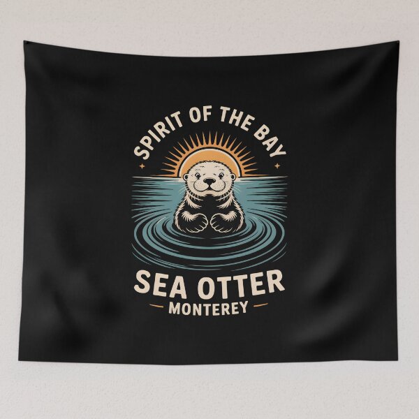 Item preview, Sea Otter Monterey - This design is created for ocean lovers, sea otter fans, and everyone who feels connected to the calm and joyful spirit of Monterey Bay. designed and sold by ZyziowskyArt.