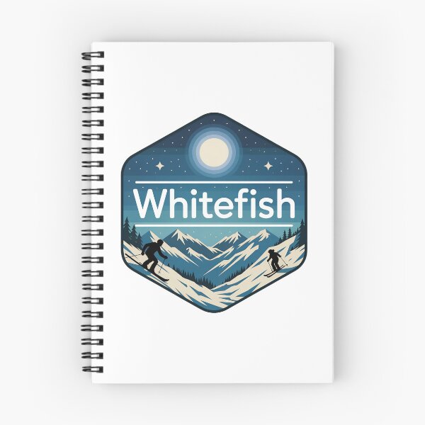 Item preview, Whitefish Montana Ski Resort  | Winter Mountains & Starry Night Design designed and sold by VividOrganica.