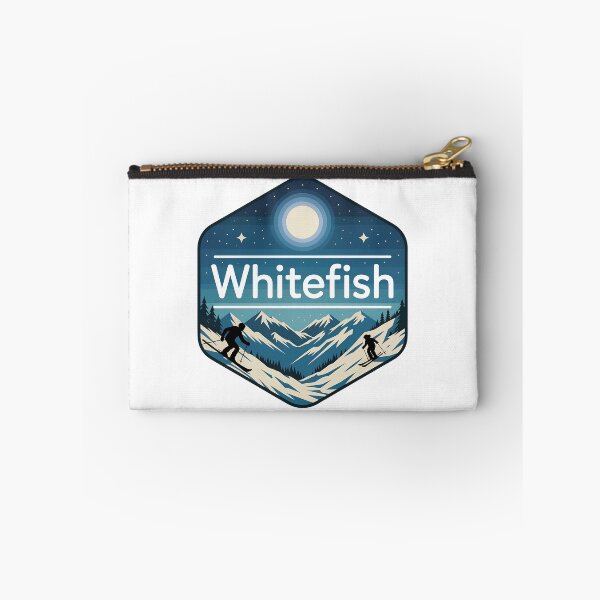 Item preview, Whitefish Montana Ski Resort  | Winter Mountains & Starry Night Design designed and sold by VividOrganica.